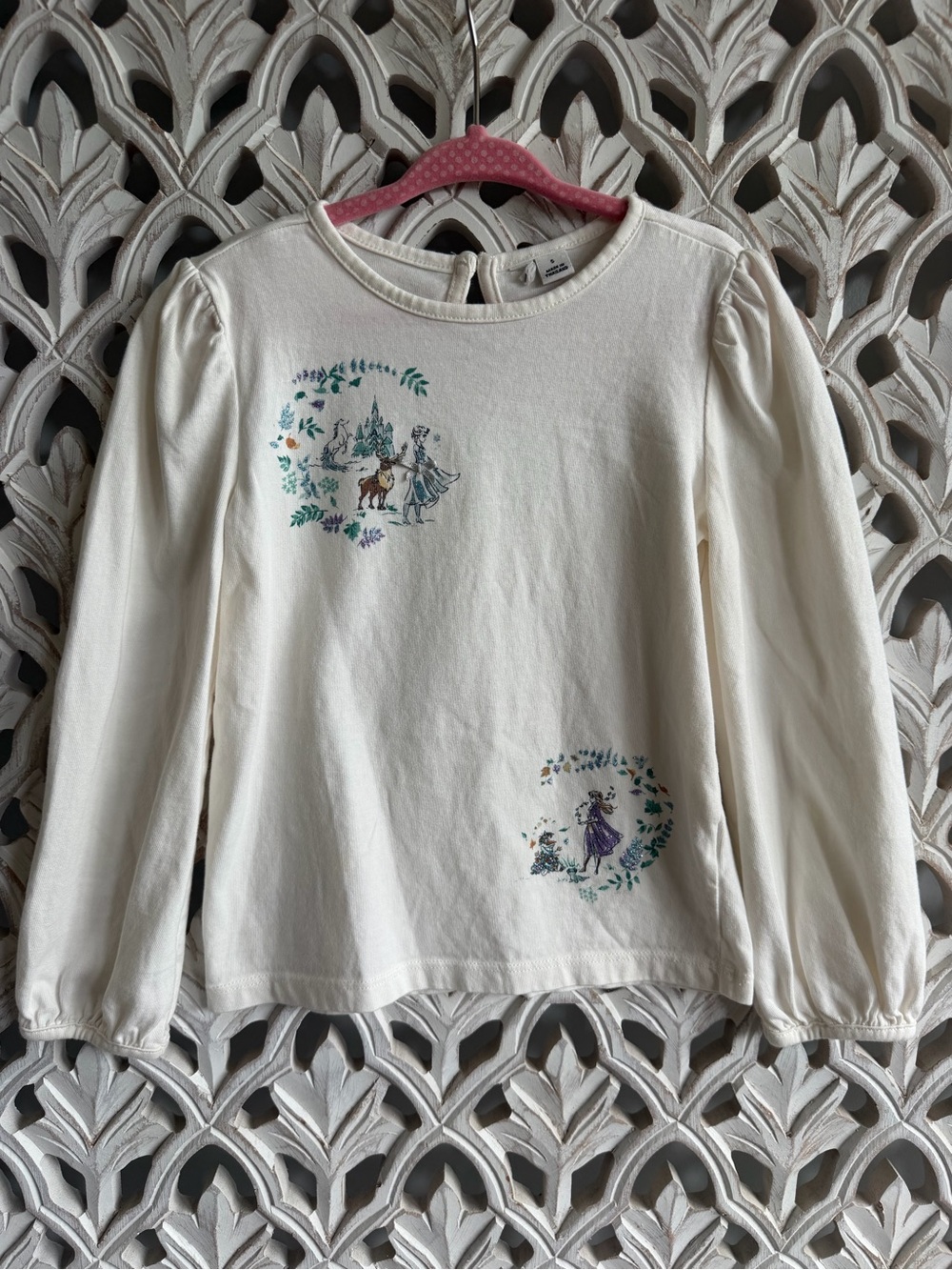 Janie and Jack Disney Frozen 2 Girls Long Sleeve Top Size 5 Elsa Anna